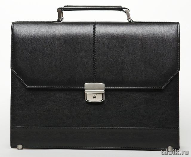 Портфель "Alliance" кож. зам. черный 36*27см