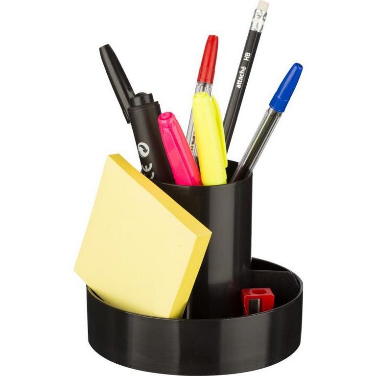 Набор настольный пластик 10 предметов Attache Оптима, черный