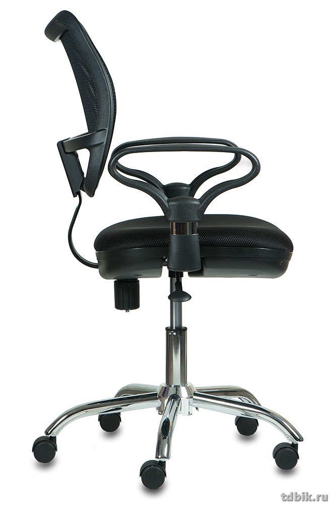 Кресло оператора Бюрократ CH-799SL/TW-11 (cпинка сетка, сиденье ткань, цв. черный, крестовина хром)