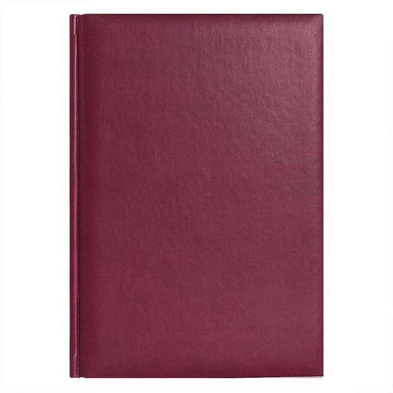 Ежедневник дат. 2026 г. А5 Lamark "Velvet", бордовый, перфорированный уголок, иск. кожа