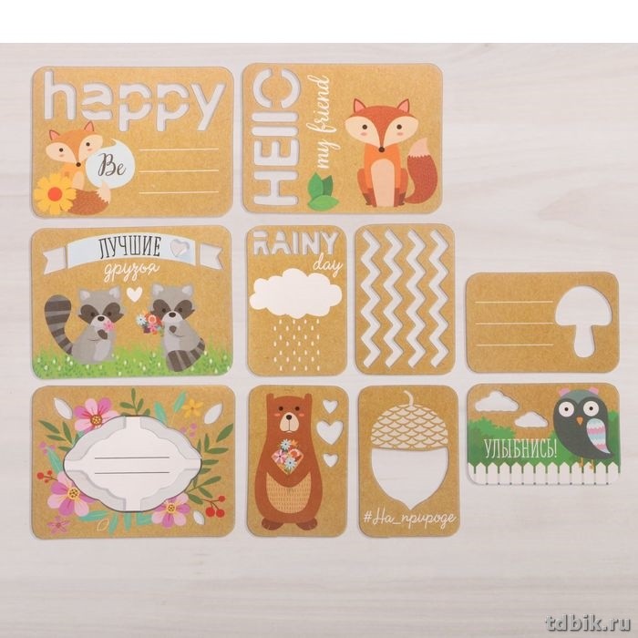 Набор карточек "Лесная сказка" 9,5*10см.