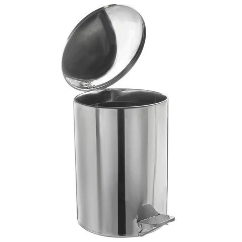 Ведро из нержав. стали с откидной крышкой ТИТАН зеркальное, нержавеющая сталь 20л