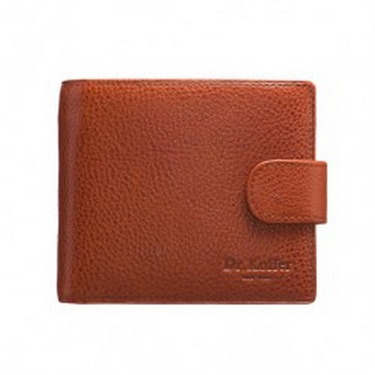 Портмоне Dr.Koffer 11*9,5см, нат. кожа, коньяк