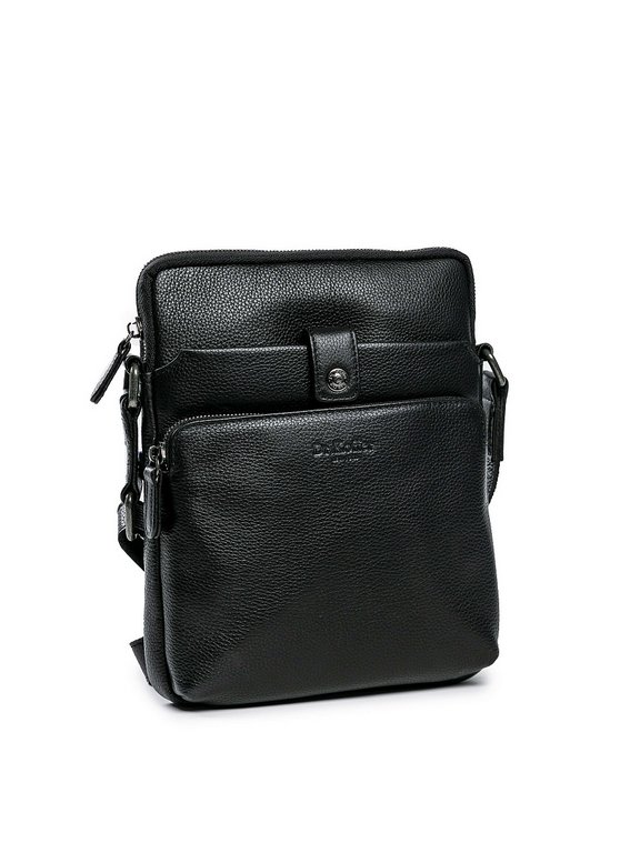 Сумка для документов Dr.Koffer 19*24*5см, нат. кожа, черный