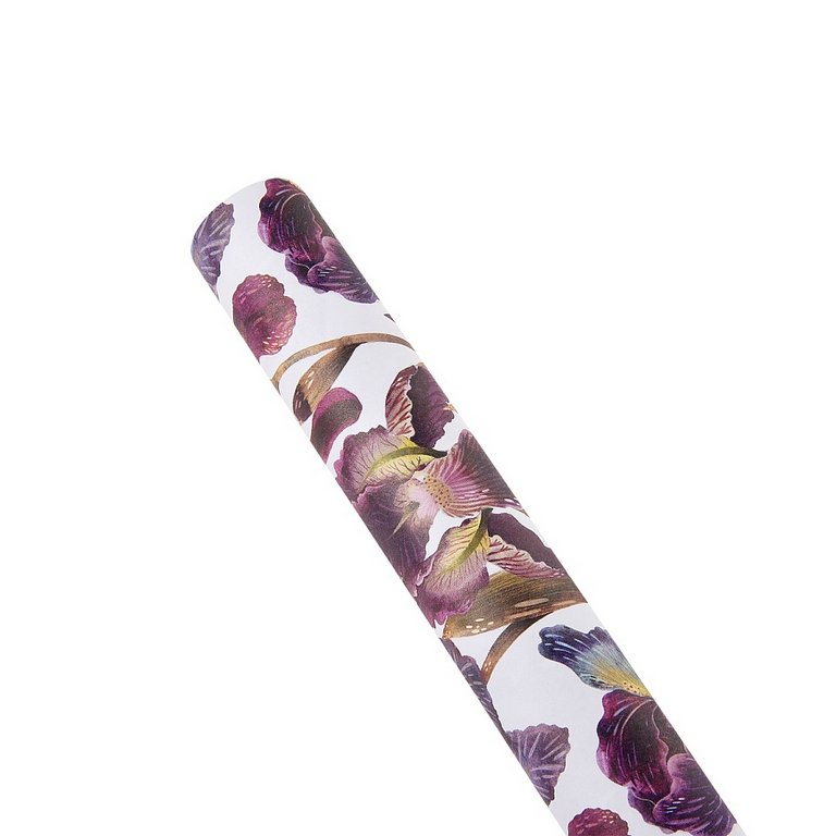 Бумага упаковочная 70*100см  в рулоне "Flora. Ирисы" BrunoVisconti