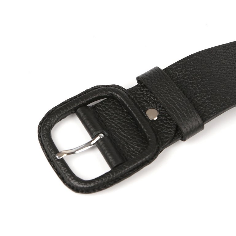 Ремень FABRETTI женский, натуральная кожа, размер 120, черный