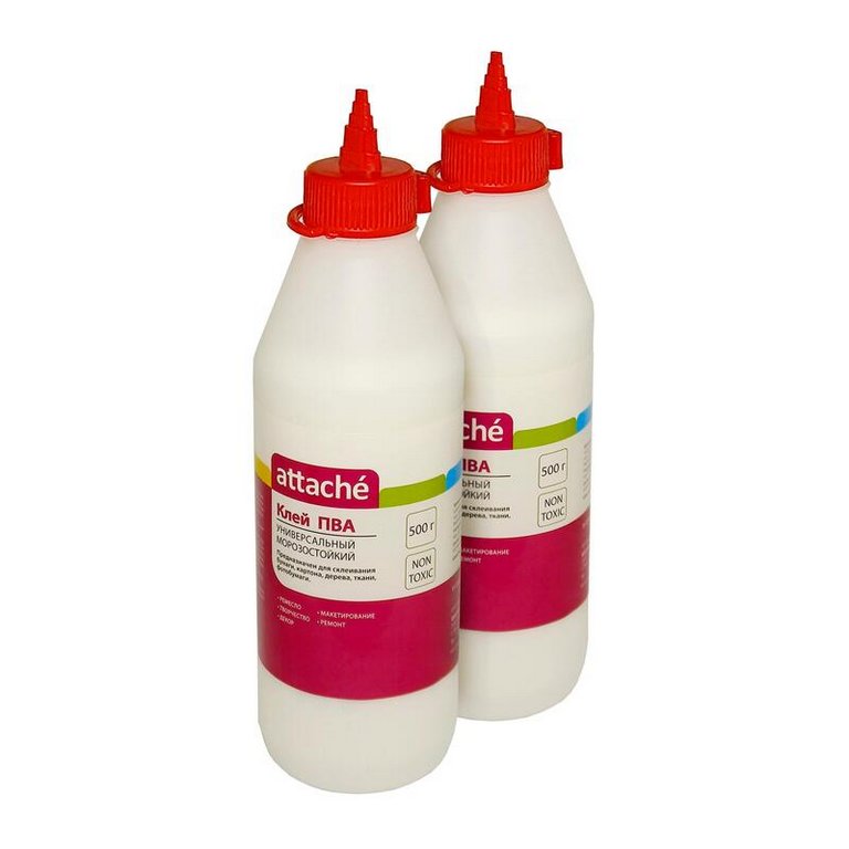 Клей ПВА 500 гр Attache  универсальный, морозоустойчивый