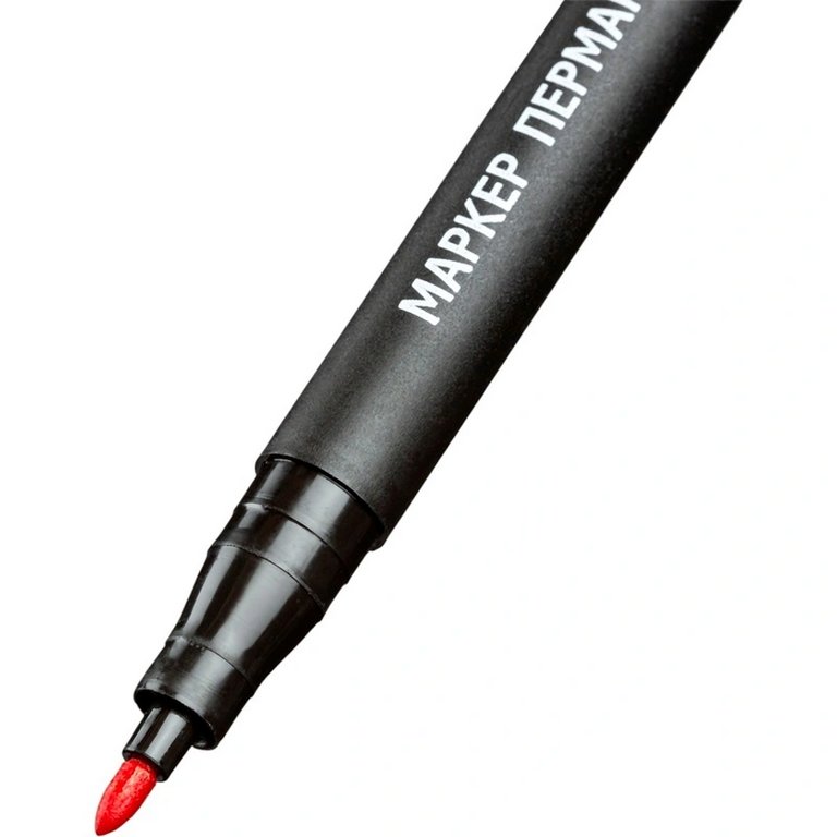 Маркер перманентный  1,0 мм Attache круглый красный