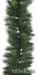 Гирлянда хвойная 270см "Рождественская" ПВХ, т.зеленая, иголки 20мм, MOROZCO