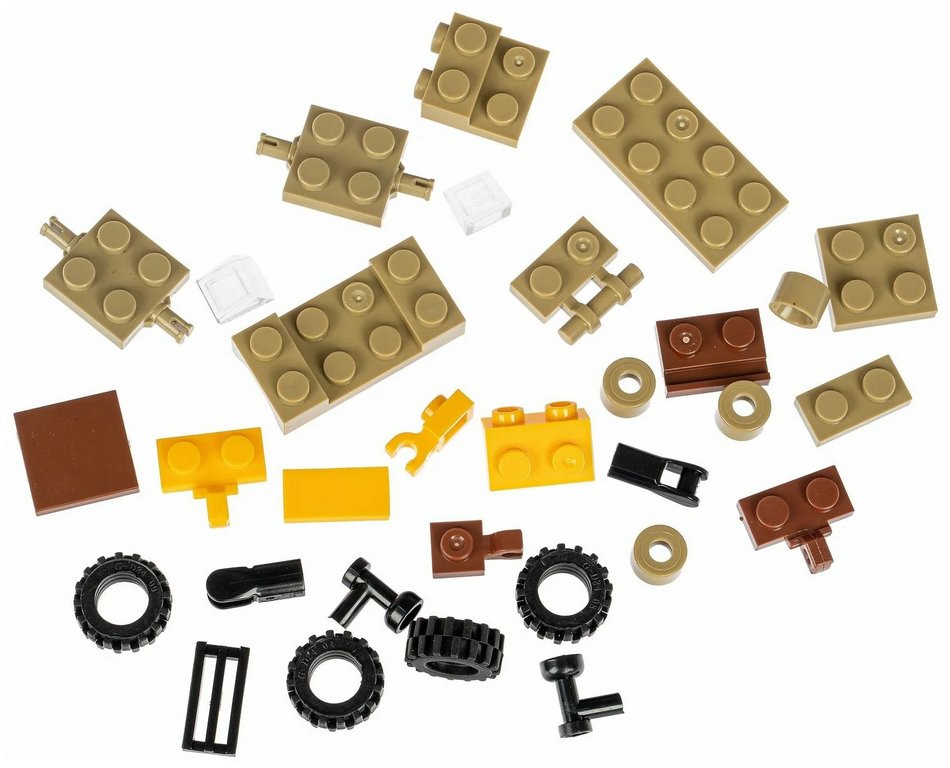 Конструктор пластиковый  31 дет. "Военный Десант, Боевая машина" Bondibon