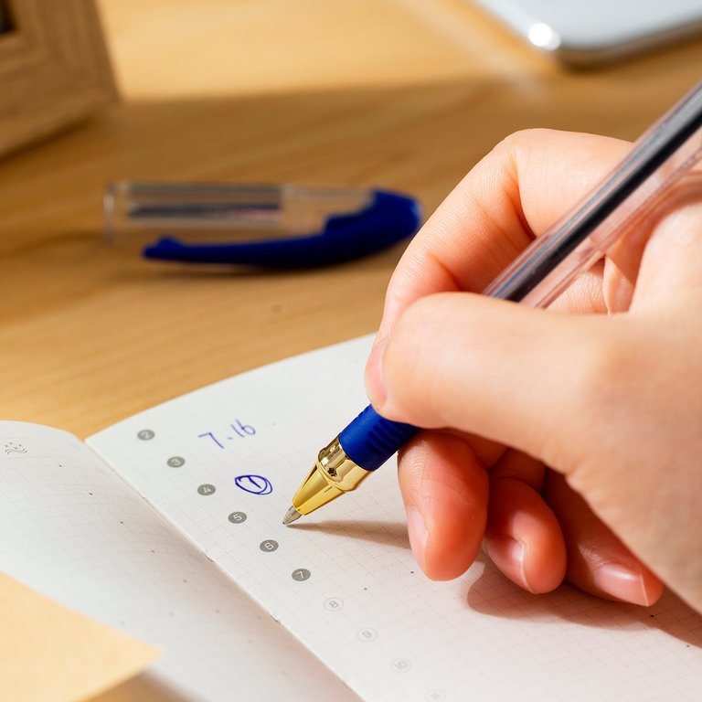 Ручка шариковая Deli Arris Golden резин.упор 0,7мм синяя