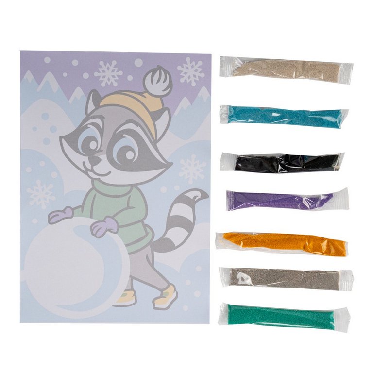 Фреска. Картина из песка 4+ "Зимние забавы" Lori