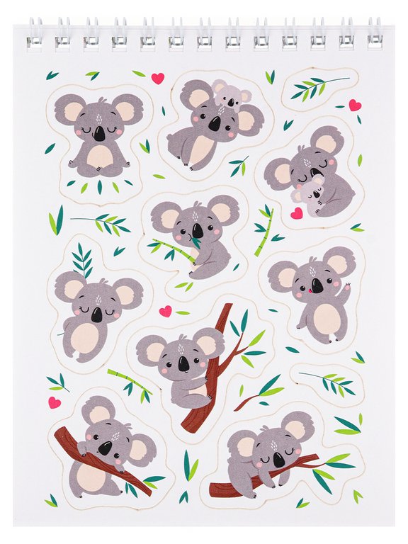 Набор наклеек 150 шт "Мои зверята" 16л., А6, MILAND