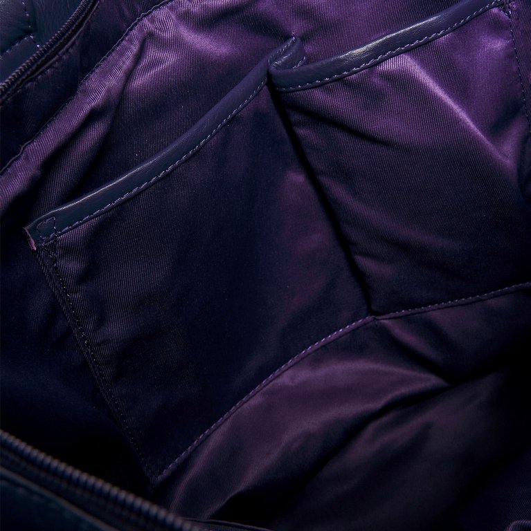 Сумка женская Dr.Koffer 33х31х12см см, нат.кожа синяя