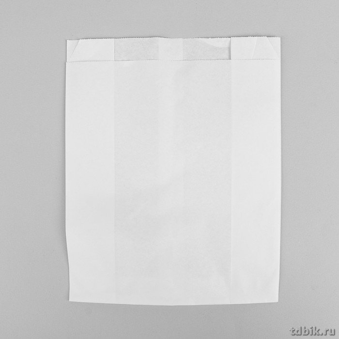 Пакет бумажный 25*20*9см., фасовочный, цв. белый