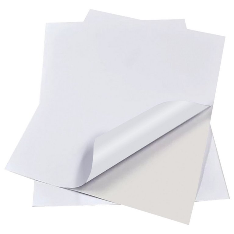 Бумага самоклеящаяся BRAUBERG А4 210*297  белый матовый для лазерных и струйных принтеров