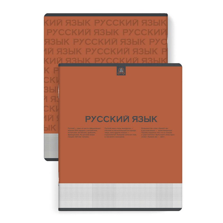 Тетрадь 48 лист кл. А5 на скрепке, со справ. мат-ом "НЕСКУЧНАЯ КЛАССИКА. РУССКИЙ ЯЗЫК"