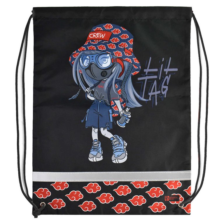 Сумка для обуви для девочки 48*36 см Феникс+ "Девочка с баллончиком"