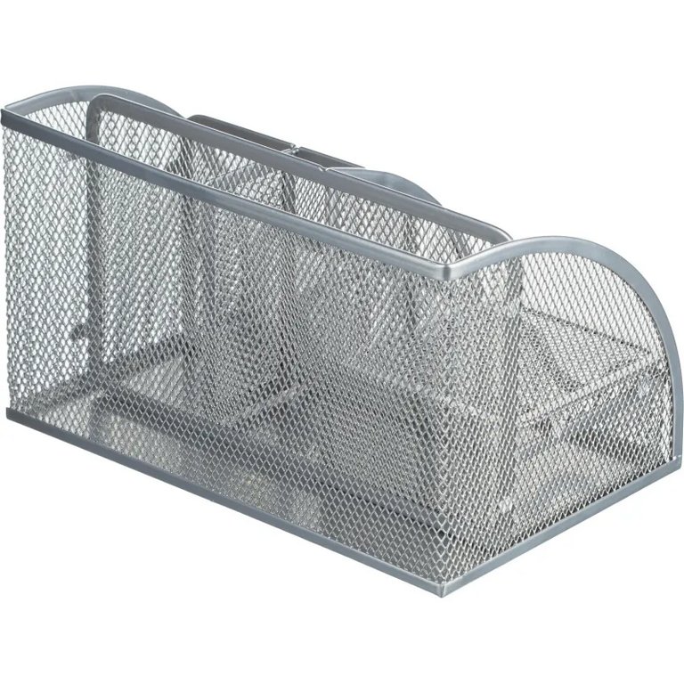 Подставка наст д/канц. принадлеж. металл, Attache 13*22*14 см 7 отд. серая