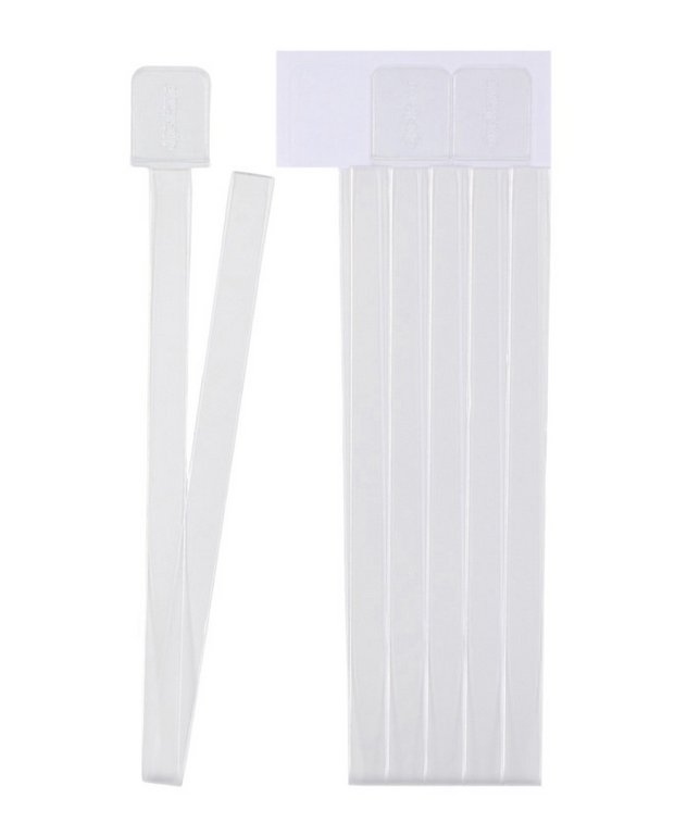 Закладка-ляссе самоклеящаяся 12х376 мм, 12 шт/уп, цв. матово/прозрачный ДПС