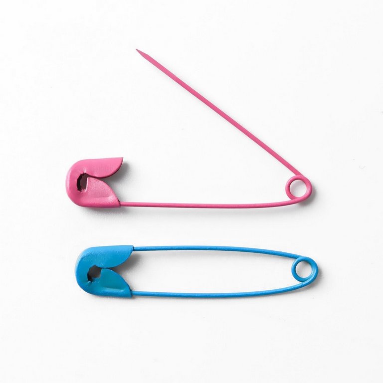 Булавки английские 37 мм, 10 шт/уп, ассорти АРТ УЗОР