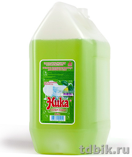 Средство для мытья посуды, кухон. утвари и быт. техники Ника-супер, 5кг. концентрир. (бутыль)