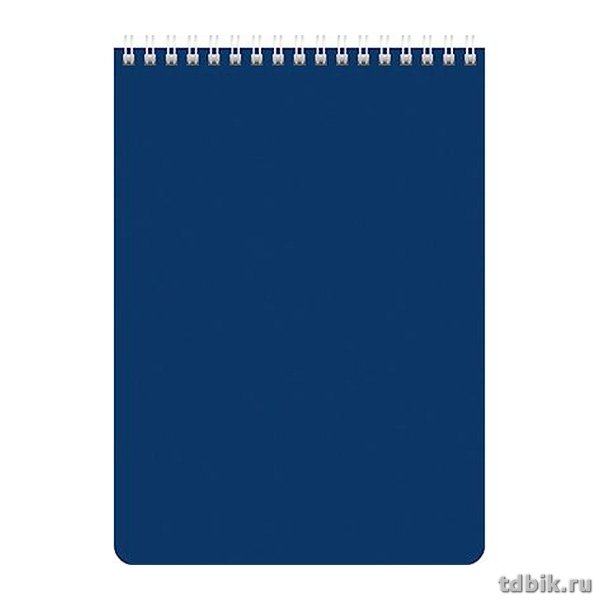 Блокнот А4  60л., 210*297 мм, на гребне, синий