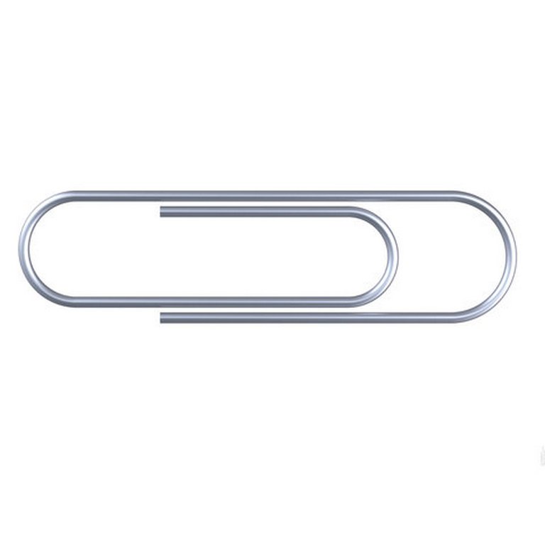 Скрепки 50 мм 100 шт/уп никелированные Erich-Krause