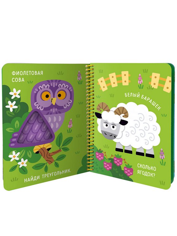 Книга детская на спирали Волшебные превращения "Ква-ква. Лягушонок и его друзья" 16 стр. Malamalama