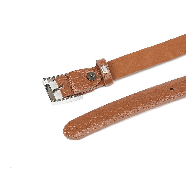 Ремень FABRETTI женский, натуральная кожа, размер 120, св. коричневый