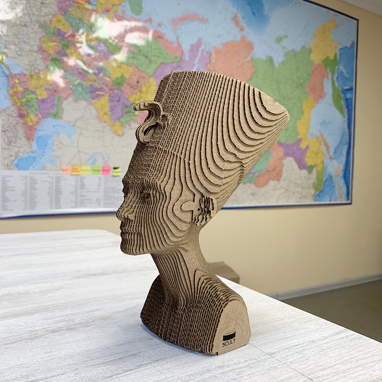 Сборная модель из гофрокартона "Нефертити" h=18см, 112 дет., 6+, 5cult