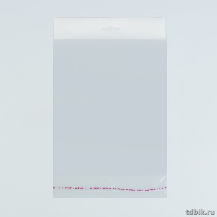 Пакет с клеевым клапаном 22*25 см, 30 мкм