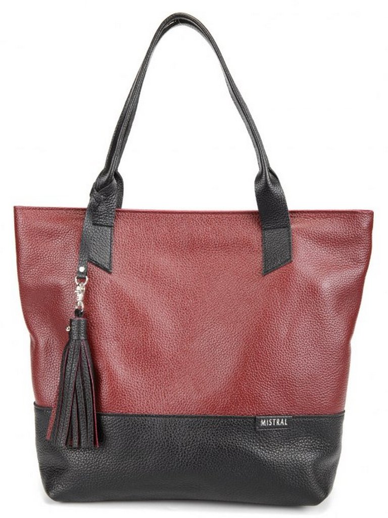 Сумка женская Mistral, цвет бордо, кожа