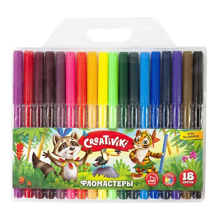 Набор фломастеров 18 цв. Creativiki