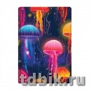 Обложка для паспорта с блеском 134*188мм  Медузы