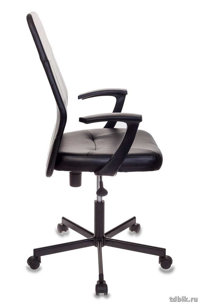 Кресло оператора Бюрократ CH-605/BLACK (искусственная кожа крестовина металл, цв.черный)