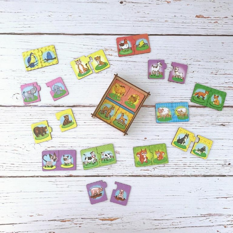 Игра обучающая  Природа "Мама и малыш", дерево WOODLENDTOYS