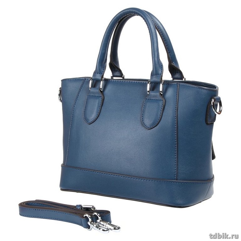 Сумка женская Jane's Story синяя, нат.кожа