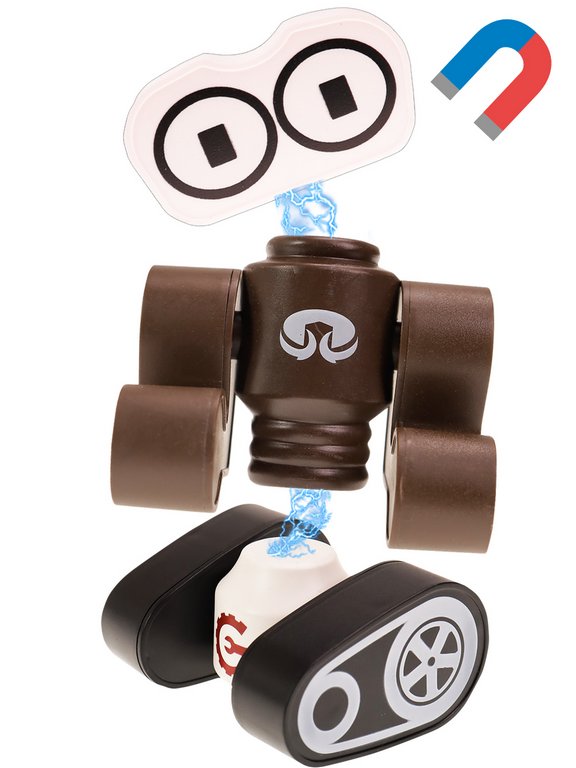 Конструктор магнитный "Космические роботы-2", 21 дет.