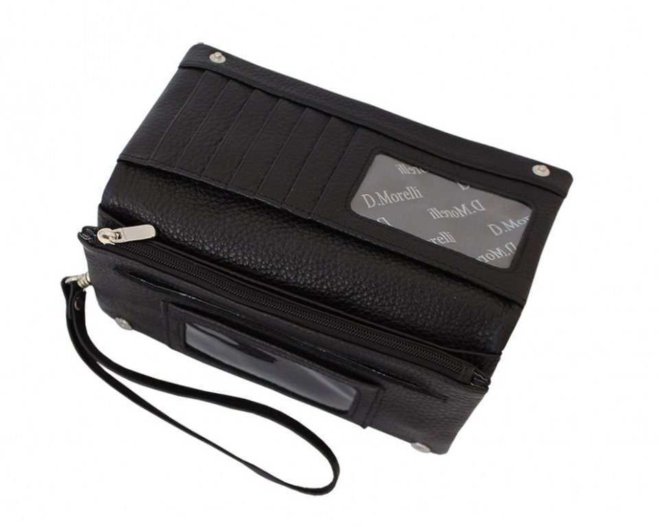 Портмоне D.Morelli "Duo-2" нат. кожа, черно-белое