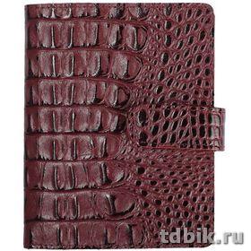 Визитница на 36 визиток "Бордо" 12.7*20.5см, лак. кожа
