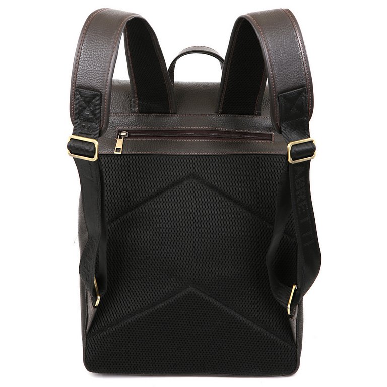 Рюкзак мужской FABRETTI 28*41*11, нат. кожа, коричневый