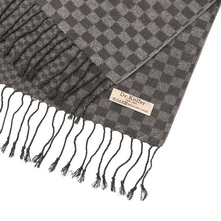 Шарф мужской Dr.Koffer 30*180см,  50% - шелк, 50% - вискоза
