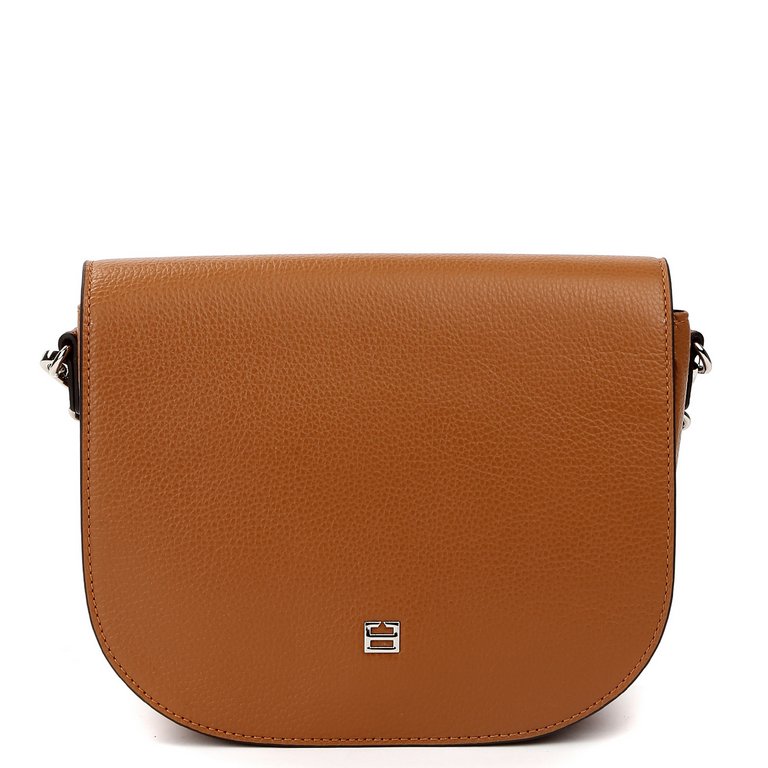 Сумка женская FABRETTI 20х16х6 см, нат. кожа, рыжий