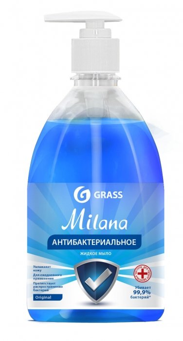 Мыло-крем жидкое  500 мл. Milana Original антибактериальное (GRASS) Мыло-крем жидкое  500 мл. Milana Original антибактериальное (GRASS)