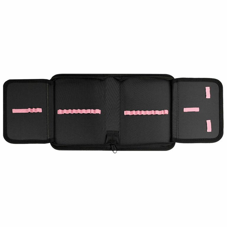 Пенал 1 отд. 2 откид. планки для девочки Феникс+ "Брюнетка с собачкой" 13.3x20x3.5 см, полиэстер