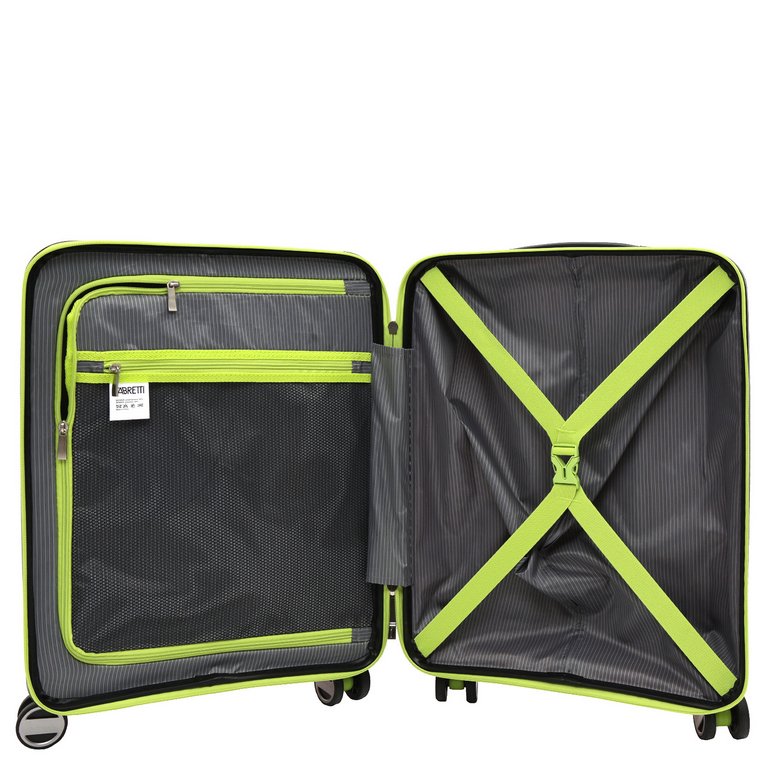 Чемодан 4-х колесный FABRETTI 100% полипропилен, 56*39*20 см, красный