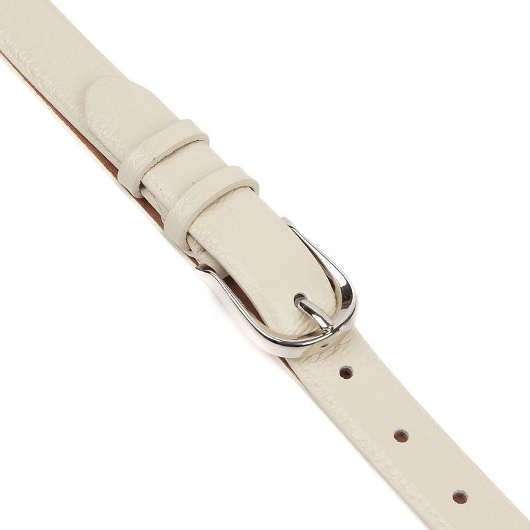 Ремень FABRETTI женский, натуральная кожа, размер 120, св. бежевый