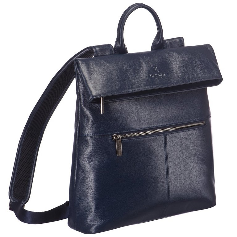 Рюкзак молодежный мужской  Dr.Koffer натуральная кожа 32*30*10см, синий