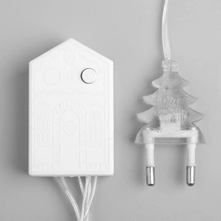 Гирлянда комнатная Нить 10м, 100 холодных ламп, 8 реж., прозрач.провод (от -10 до +35 °С)